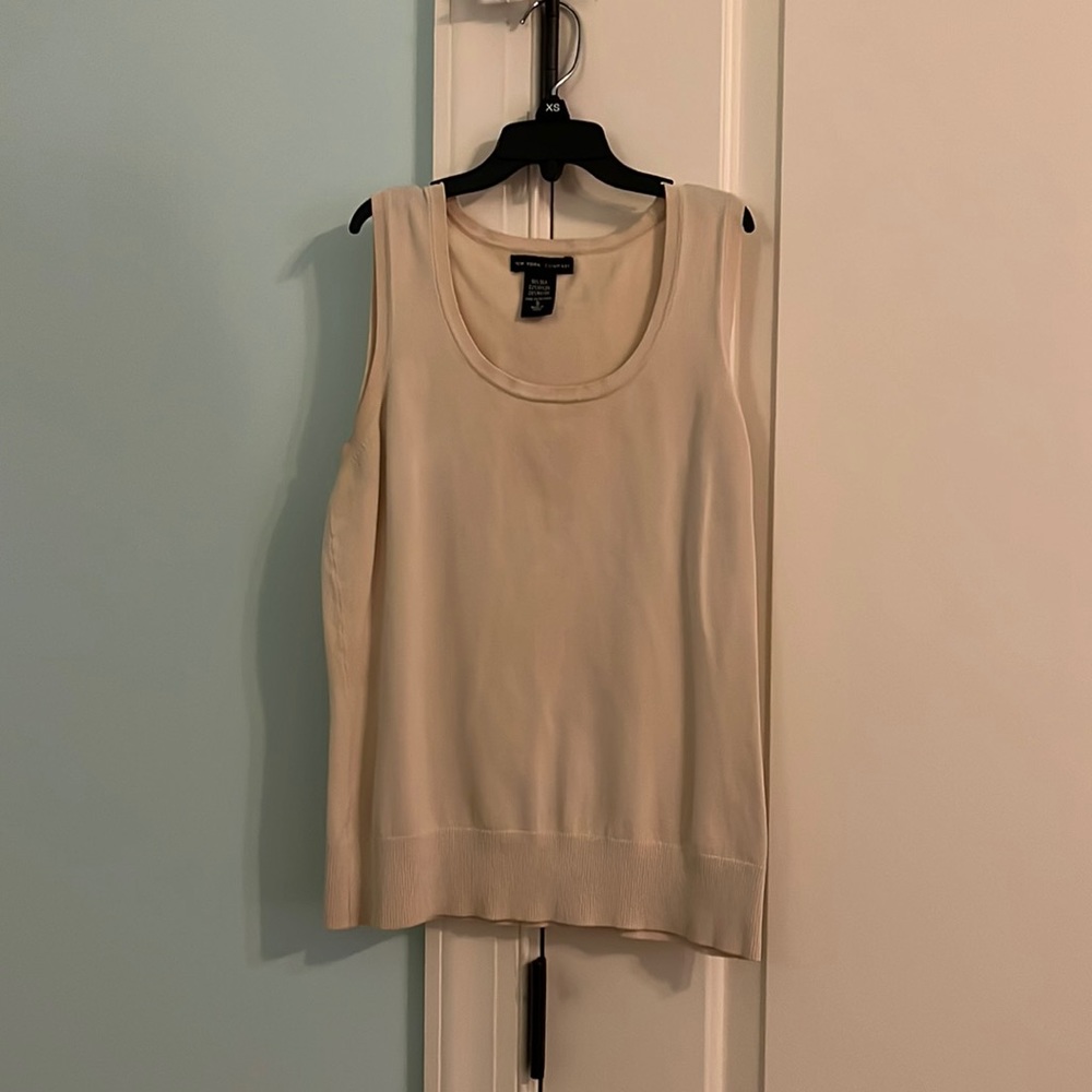 ny&co cream tank top